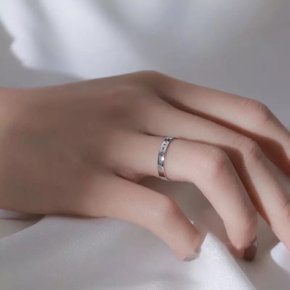 NEW! 925 Sterling Silver Adjustable “Make a Wish” Engraved Trendy Polished Ring! - Picture 7 of 7